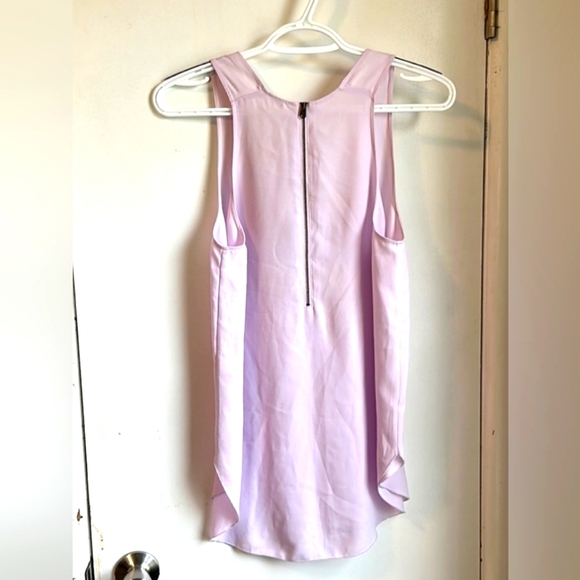 (S)🌺Aritzia Wilfred Free🌺 Sevres Zippered Back Lilac Blouse Ptp 17.5"×L29" - Picture 5 of 9